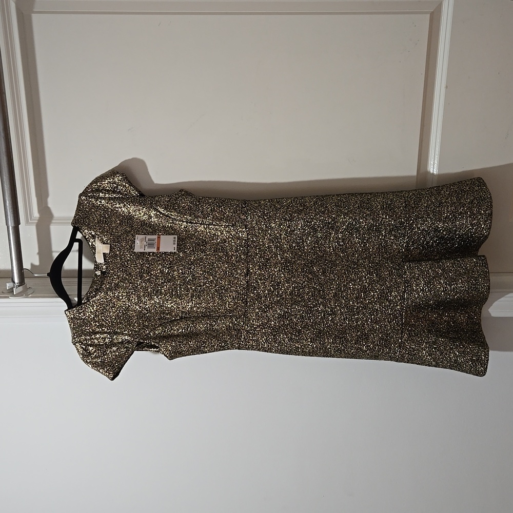 Michael Kors, size small, metallic gold